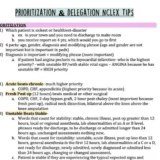 NCLEX Prioritization and Delegation Study Guide